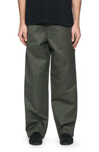 Purple Brand Cotton Straight Leg Pants In Green