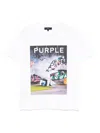Purple Brand Textured Inside Out Graphic T-shirt