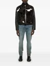 Purple Brand Cracked Bronze Jeans In Blau