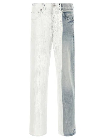 Purple Brand Crackle Silver Jeans In Multi