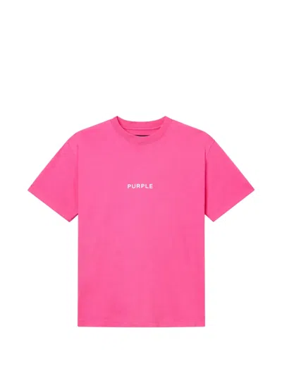 Purple Brand Crew-neck T-shirt In Pink