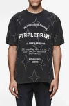 Purple Brand Crystal-embellished Cotton T-shirt In Black
