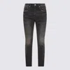 Purple Brand Dark Grey Skinny Tinted Jeans In Black