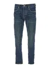 Purple Brand Blue Jeans With Low Rise And Stonewashed Effect
