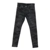 Purple Brand Embellished Distressed Denim In Black