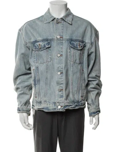 Pre-owned Purple Brand Denim Jacket In Blue