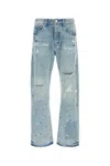 Purple Brand Patch Repairs Foil Jeans