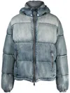 Purple Brand Denim Padded Hooded Jacket