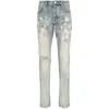 Purple Brand Paint Splatter Denim Jeans