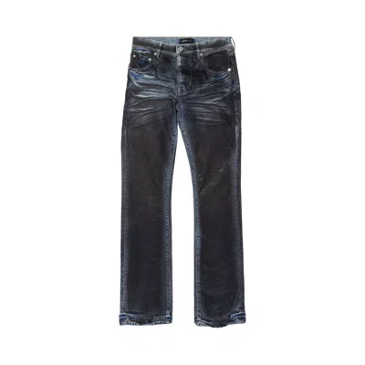 Pre-owned Purple Brand Dirty Coated Flare Jeans 'black' | Men's Size 36