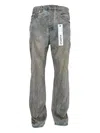 Purple Brand Dirty-effect Jeans In Gray