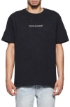 Purple Brand Black Crewneck T-shirt With Logo Lettering On The Front In Black