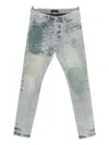 Purple Brand Distressed-finish Jeans In Blue