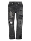 Purple Brand Distressed Jeans In Gray
