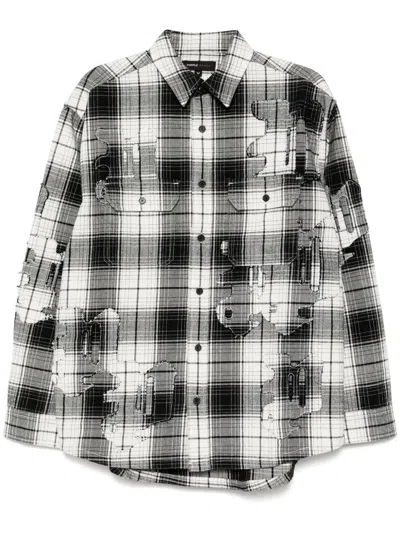 Purple Brand Distressed Shirt In Black