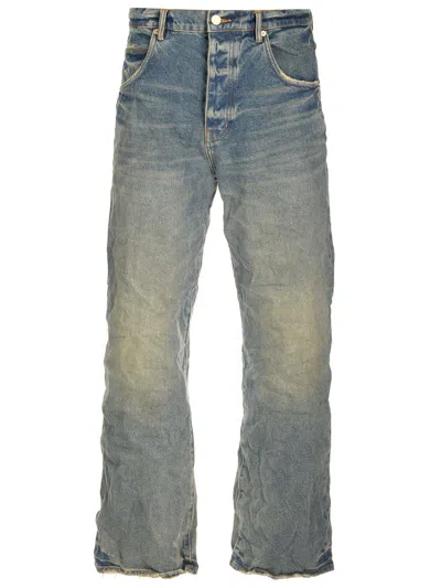 Purple Brand Men's P001 Distressed Skinny Jeans In Light Indigo