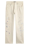 Purple Brand Paint-splatter Jeans In Neutral