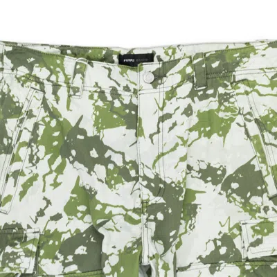 Purple Brand Double Pocket Cargo Aop Cargo Pants In Green
