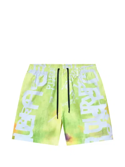 Purple Brand Purple 5.75 Brand All Round Shorts In Yellow