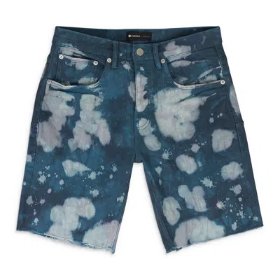 Purple Brand Dyed Layered Bleach Blue Skinny Jeans