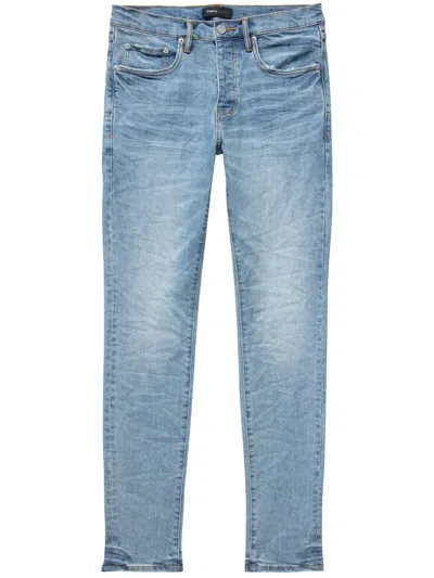 Purple Brand Tief Sitzende Skinny-jeans In Blue