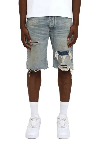 Purple Brand Faros Relaxed Fit Patched Shorts
