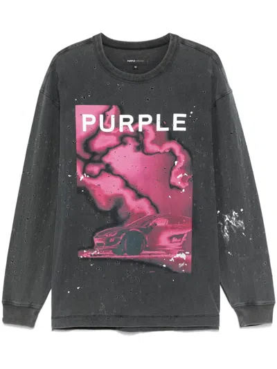 Purple Brand Fireball Buckshot T-shirt In Black