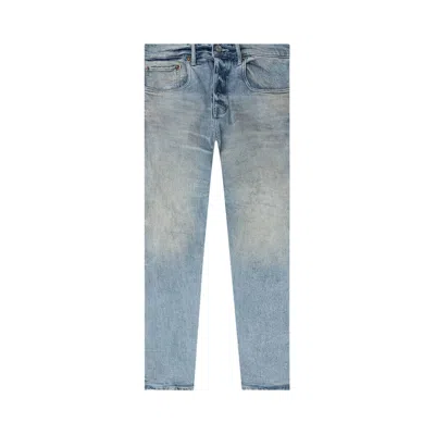 Pre-owned Purple Brand Flare Jeans 'worn Light Indigo' In Blue