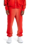 Purple Brand Hwt Fleece Track Pants In Red