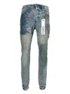 Purple Brand Fossil-print Jeans In Blue