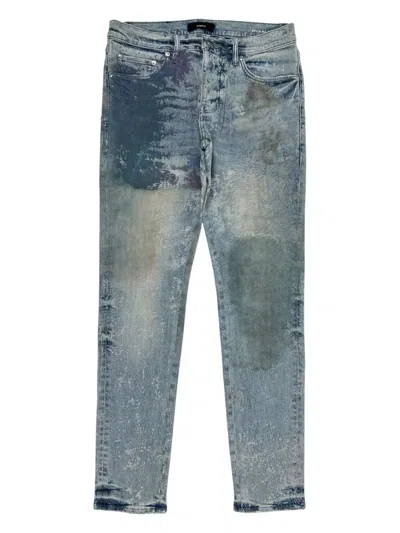 PURPLE BRAND FOSSIL-PRINT JEANS