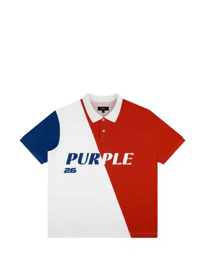 Purple Brand France Pique Polo-shirt In Red