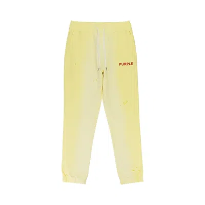 Pre-owned Purple Brand French Terry Jogger 'yellow' | Men's Size Xxl