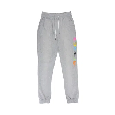 Pre-owned Purple Brand French Terry Sweatpants 'heather' | Grey | Men's Size Xs In Gray