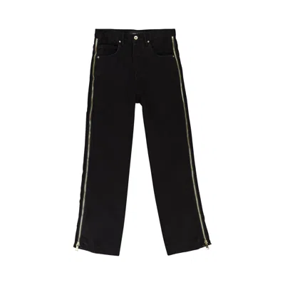 Pre-owned Purple Brand Full Side Zip Skinny Jeans 'black' | Men's Size 36