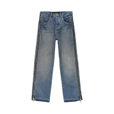 Pre-owned Purple Brand Full Side Zip Skinny Jeans 'indigo' | Blue | Men's Size 31