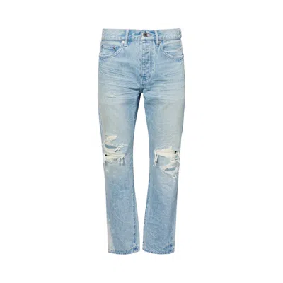 Pre-owned Purple Brand Garda Blowouts Jeans 'light Indigo' | Blue | Men's Size 38