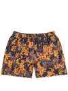 Purple Brand Gothic Camo Shorts In Orange