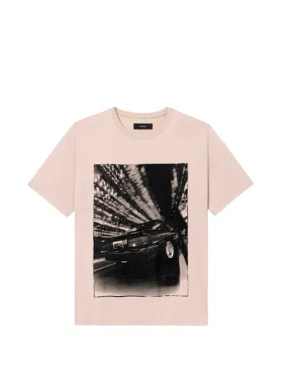Purple Brand Graphic T-shirt In Pink