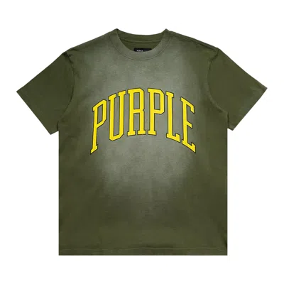 Pre-owned Purple Brand Heavy Jersey Short-sleeve Tee 'green'