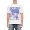 Purple Brand Heavyweight Cotton Jersey Graphic T-shirt In White