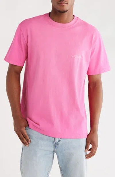 Purple Brand Heavyweight Crewneck Jersey T-shirt In Pink