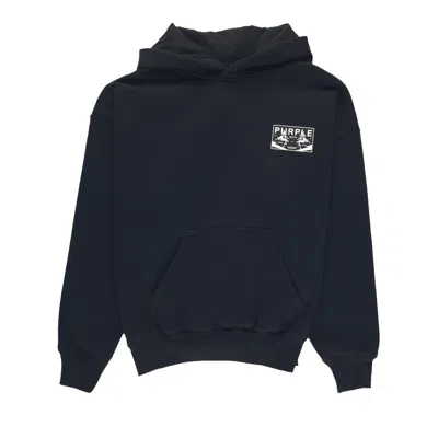 Pre-owned Purple Brand Heavyweight Fleece Hoodie 'black'