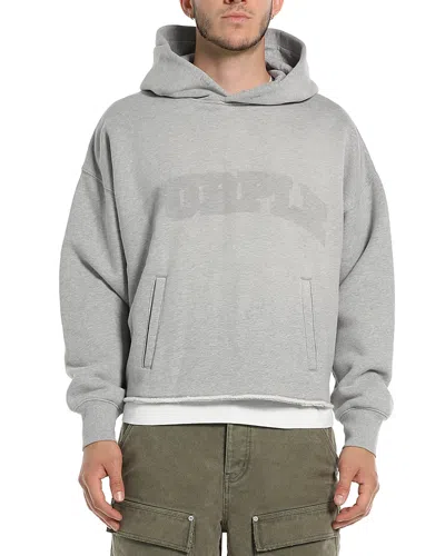 Purple Brand Heavyweight Fleece Hoodie In Gray