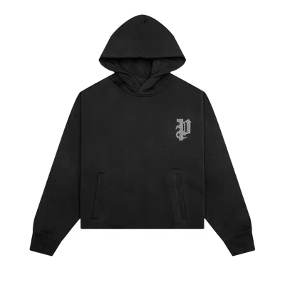 Pre-owned Purple Brand Heavyweight Fleece Oversized Hoodie 'black' | Men's Size M