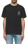 Purple Brand Heavyweight Jersey Jewel Logo T-shirt In Black