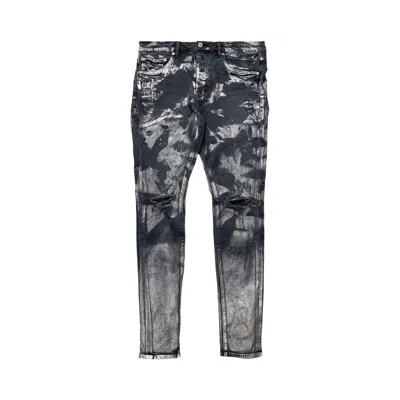 Pre-owned Purple Brand Hickory Overdye Skinny Jeans 'antracite' In Black