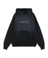 Purple Brand Logo-embellishment Hoodie In Black