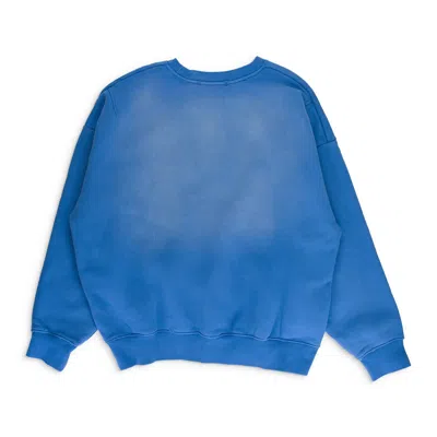 Purple Brand Hwt Fleece Crewneck Blue Hoodies & Sweatshirts
