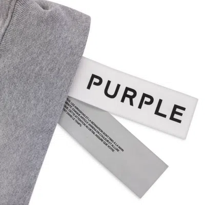 Purple Brand Hwt Fleece Crewneck Heather Hoodies & Sweatshirts In Grey